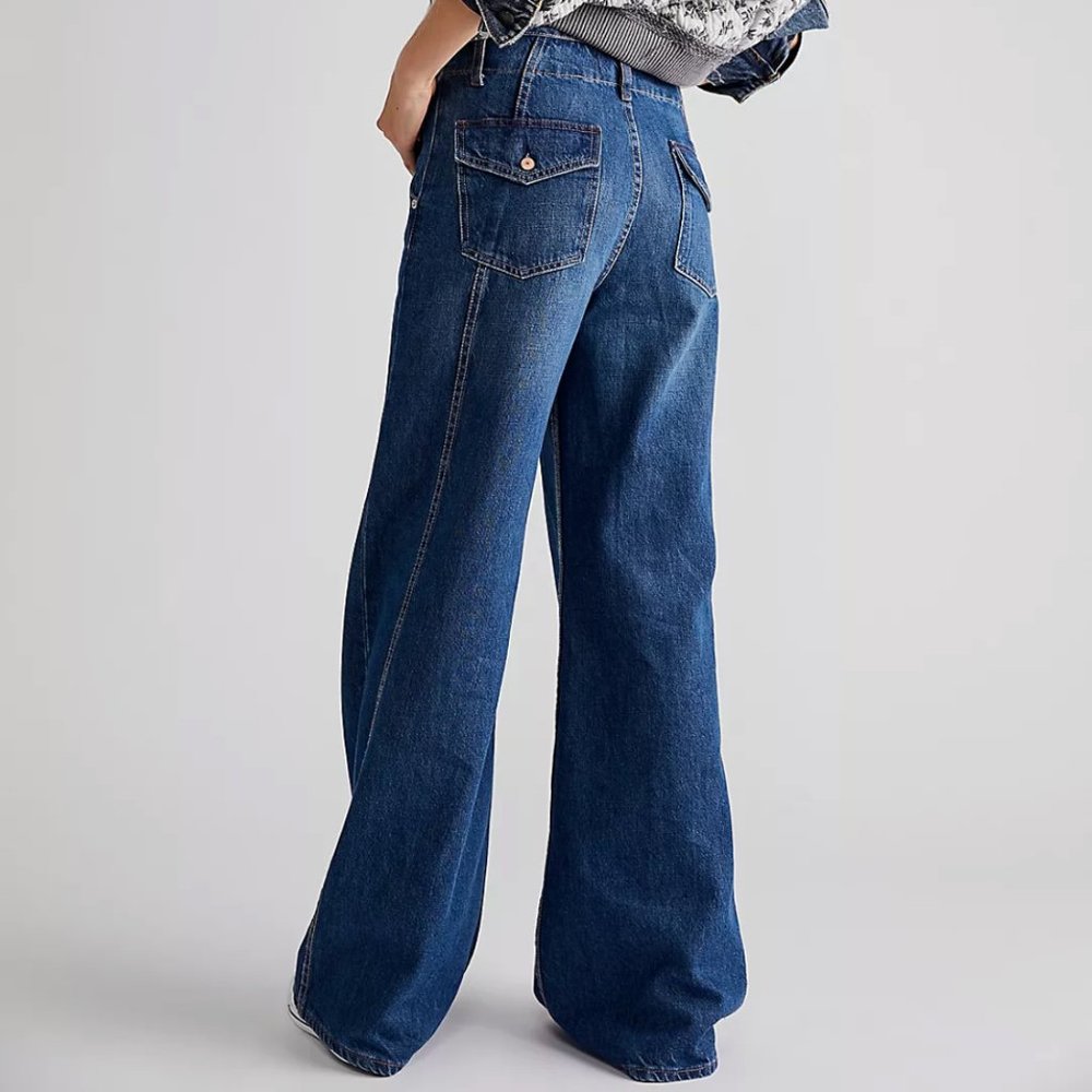 Free people wide leg pants